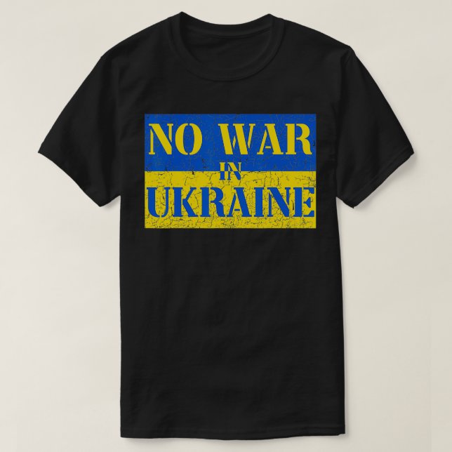 Camiseta I Stand With Ukraine No War In Ukraine Support Ukr (Diseño del anverso)