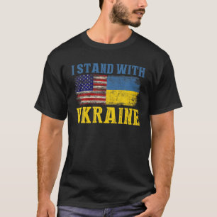 Camiseta I Stand With Ukraine Ukrainian Pray For Save Ukrai
