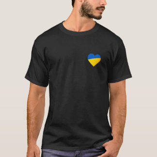 Camiseta I Stand With Ukraine Ukrainian T Flag Peace Heart