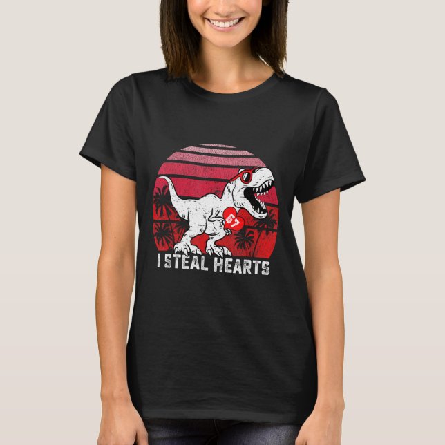 Camiseta I Steal Hearts 67 Valentine’s Day 67 Meme 6 7 Boys (Anverso)