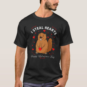 Camiseta I Steal Hearts Funny Valentine's Day Groundhog