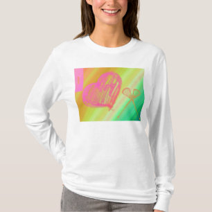 Camiseta I sudadera con capucha cabida LAX del corazón
