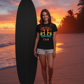 Camiseta I Surf to Get a Tan Funny Surfer | Beach Humor 