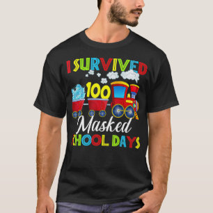 Camiseta I Survived 100 Masked School Days Gift Teacher Stu