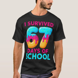Camiseta I Survived 67 Days Of School 67 Meme Teachers Stud