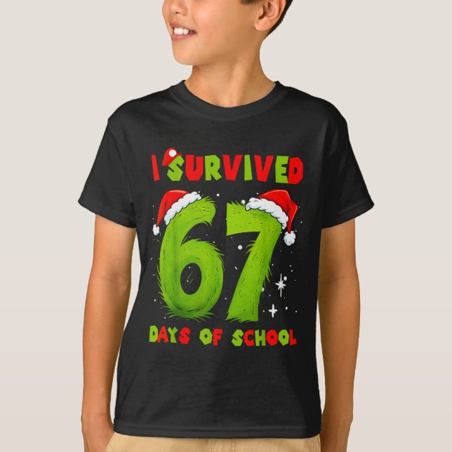 Camiseta I Survived 67 Days Of School Funny Meme Teacher St (Anverso)