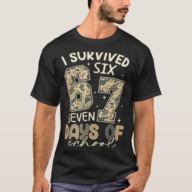 Camiseta I Survived 67 Days Of School Funny Meme Teacher St (Anverso)