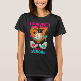 Camiseta I Survived 67 Days of School Ice Cream Six Seven M