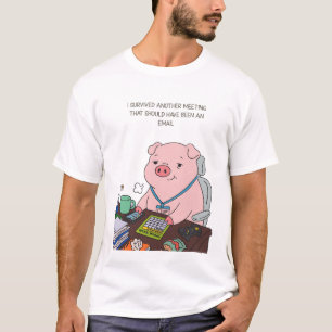 Camiseta I Survived Another Meeting