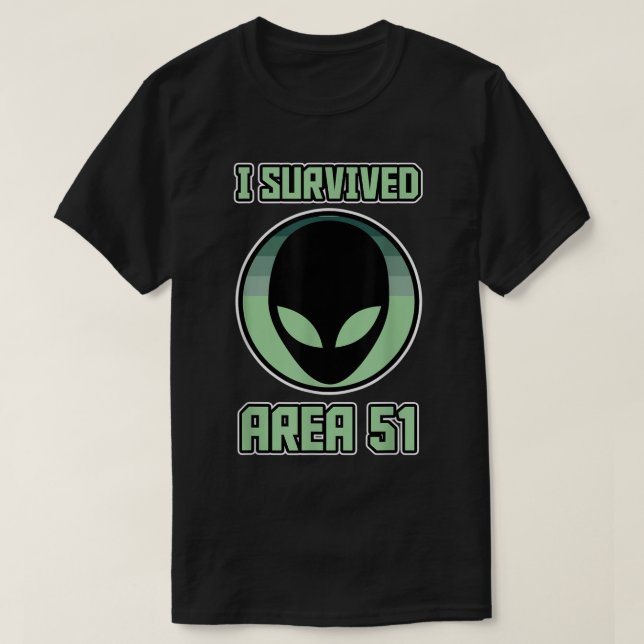 Camiseta I Survived Area 51 Alien Design (Diseño del anverso)
