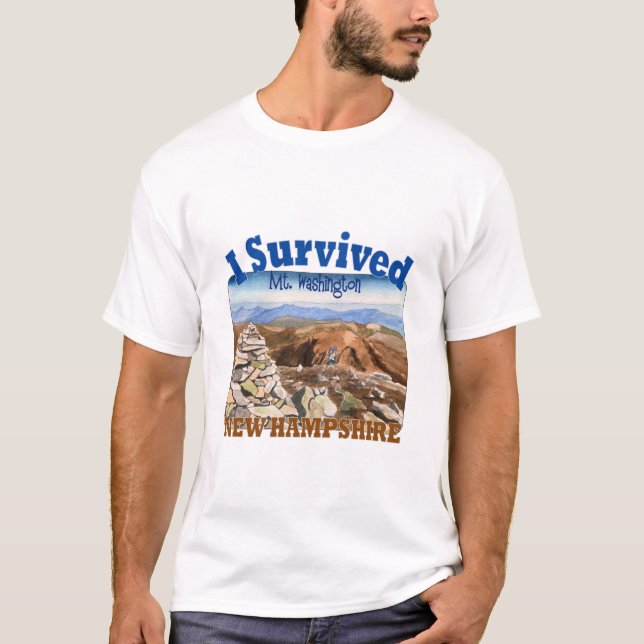 Camiseta I Survived Mt. Washington, New Hampshire (Anverso)