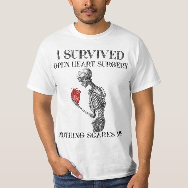 Camiseta I Survived Open Heart Surgery Survivor Gift  (Anverso)