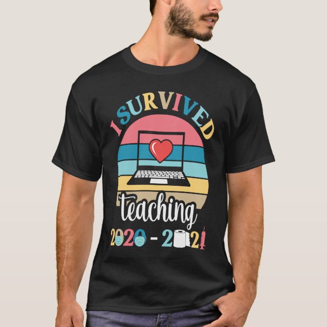 Camiseta I Survived Teaching 2020 2021 During Pandemic End  (Anverso)