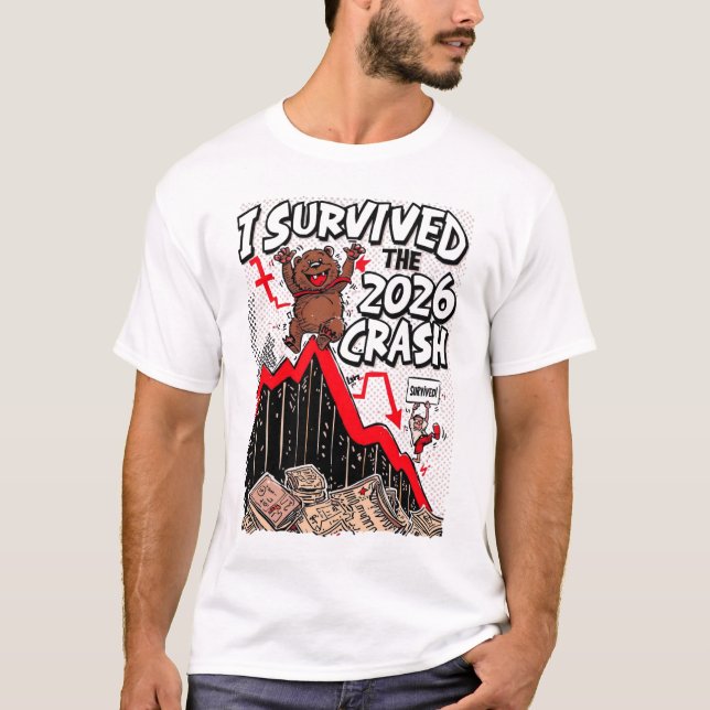 Camiseta I Survived the 2026 Crash (Anverso)