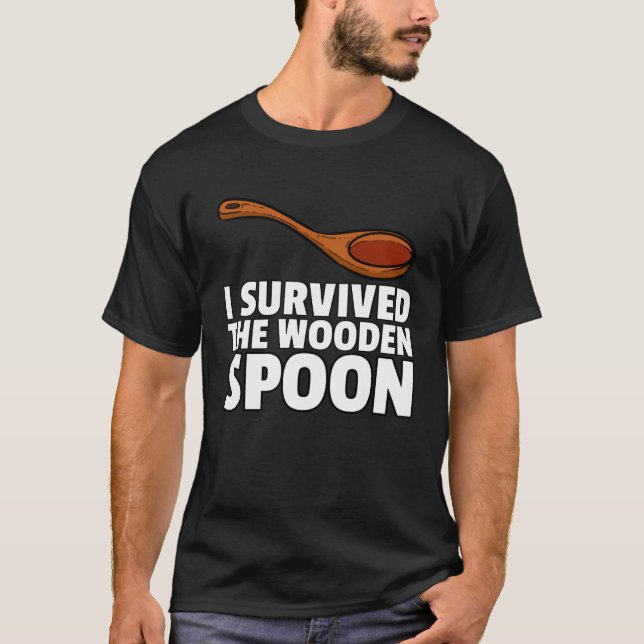 Camiseta I Survived The Wooden Spoon  Childhood Survivor (Anverso)