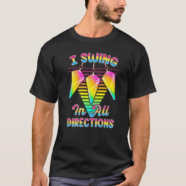 Camiseta I Swing in all Directions LGBTQ+ Pansexual Pride P (Anverso)