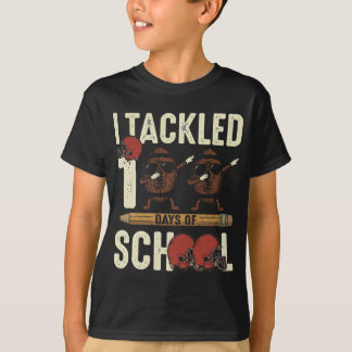 Camiseta I Tackled 100 Days of School Dabbing Football