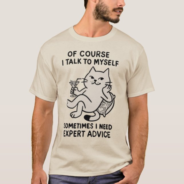 Camiseta I talk to myself (Anverso)