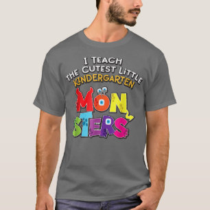 Camiseta I Teach The Cutest Kindergarten Monsters Halloween