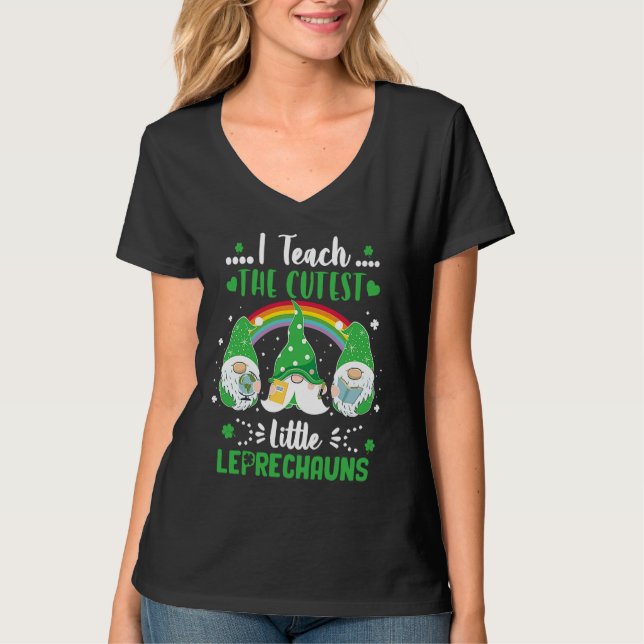 Camiseta I Teach The Cutest Little Leprechauns T  School Cu (Anverso)