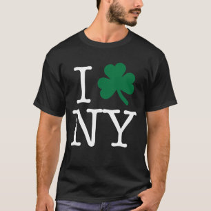 Camiseta I tipo del blanco del TRÉBOL NY