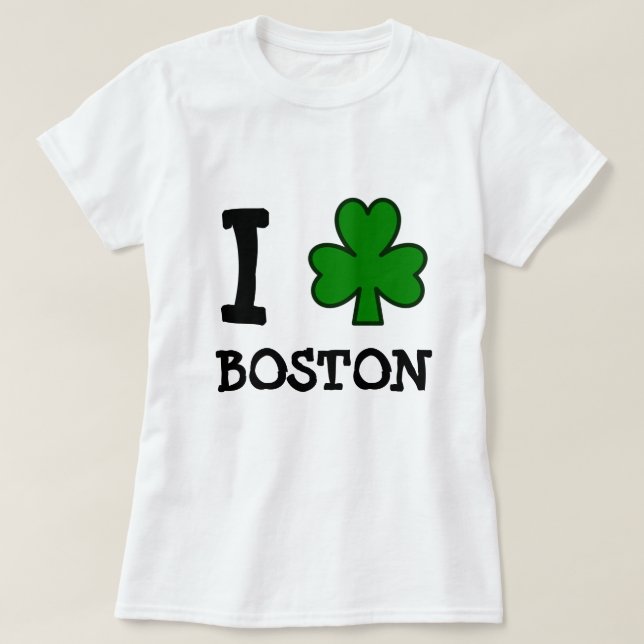 Camiseta I trébol Boston (Diseño del anverso)