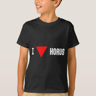Camiseta I triángulo Horus del rojo (oscuro)