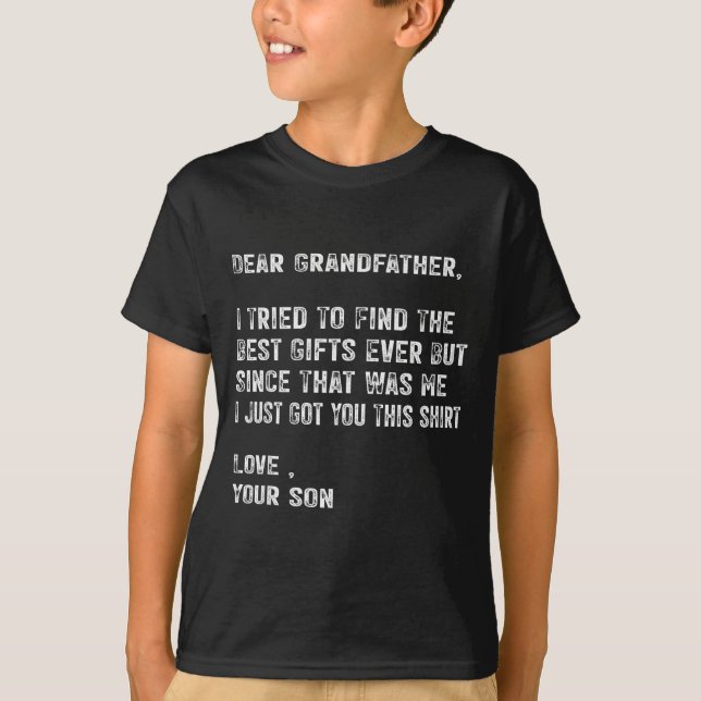 Camiseta I Tried To Find The Funny Grandfather Day Mens  (Anverso)