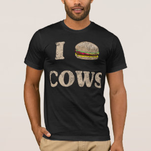 Camiseta I vacas de la hamburguesa