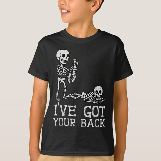 Camiseta I’ve Got Your Back Skeleton Halloween Costume Funn (Anverso)