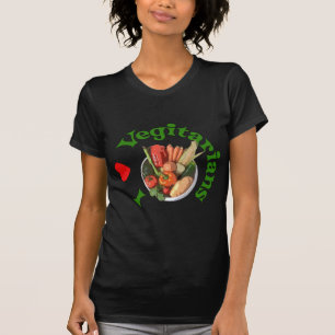 Camiseta I vegetarianos del corazón