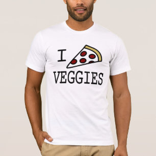 Camiseta I Veggies de la pizza
