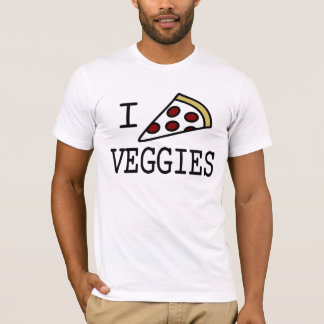 Camiseta I Veggies de la pizza