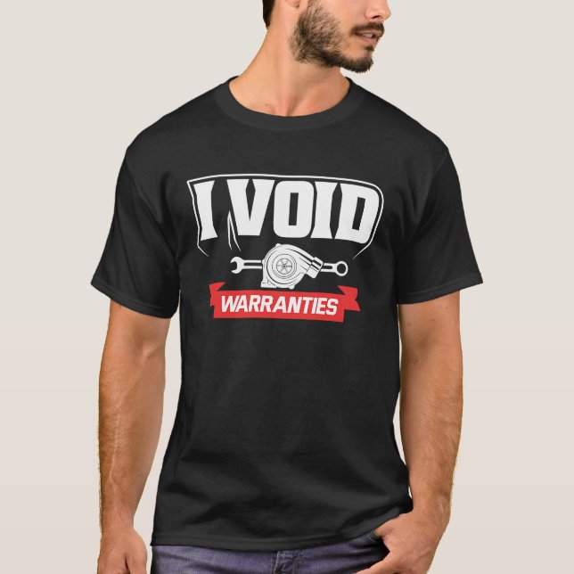 Camiseta I void Warranties  Mechanics (Anverso)