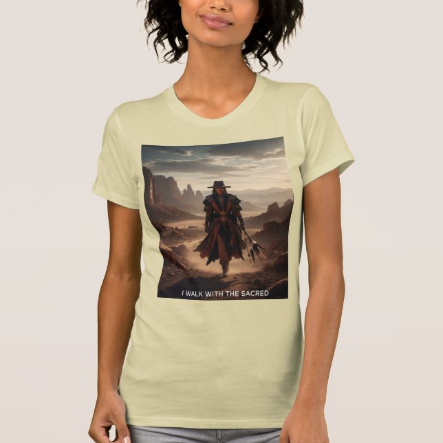 Camiseta I Walk With The Sacred Spiritual Journey Art (Anverso)