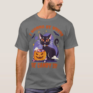 Camiseta I Wanna Be Where the Candy Is Funny Black Kawaii C