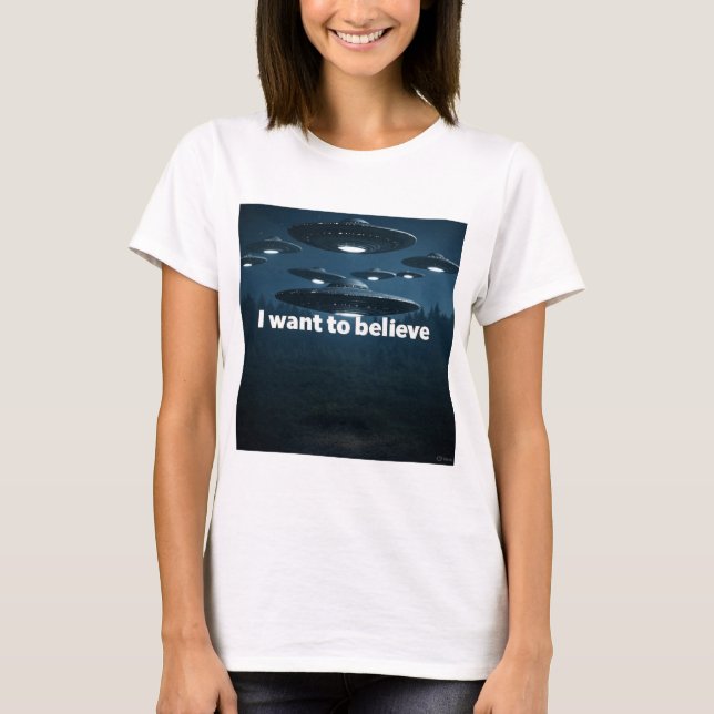 Camiseta I want to believe (Anverso)