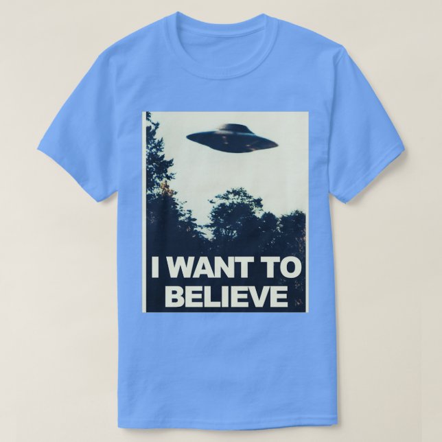 Camiseta I Want to Believe  (Diseño del anverso)