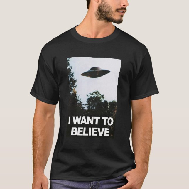 Camiseta I want to believe (Anverso)