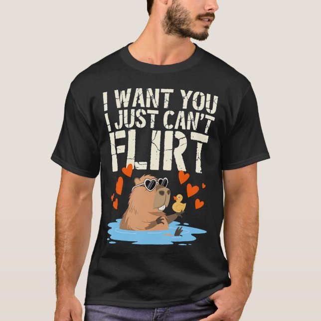 Camiseta I Want You I Just Can't Flirt - Cracked Stencil (Anverso)