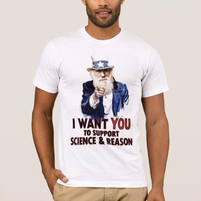 CAMISETA I WANT YOU TO SUPPORT SCIENCE & REASON (Anverso)