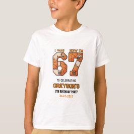 Camiseta I Was 6 Now I’m 7 Basketball – 7th Birthday Party