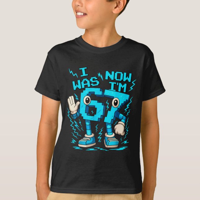 Camiseta I Was 6 Now I'm 7 Six Seven 7 Years Old Birthday B (Anverso)
