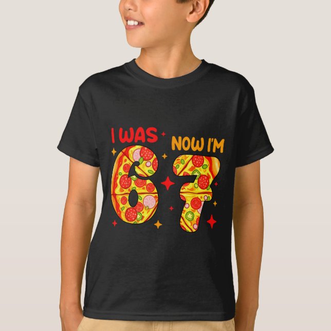 Camiseta I Was 6 Now I'm 7 Zza Birthday 7 Year Old Theme  (Anverso)