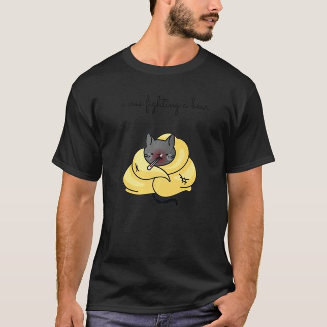 Camiseta I Was Fighting a Bear Get Well Soon Recovery Tuxed (Anverso)
