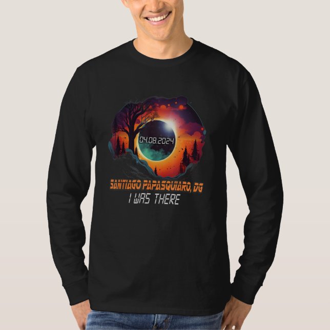 Camiseta I Was There Solar Eclipse Santiago Papasquiaro DG  (Anverso)