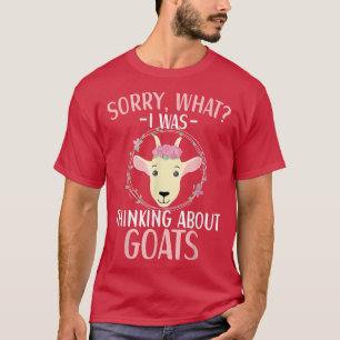 Camiseta I Was Thinking About Goats Goat Apparel Farmer Far