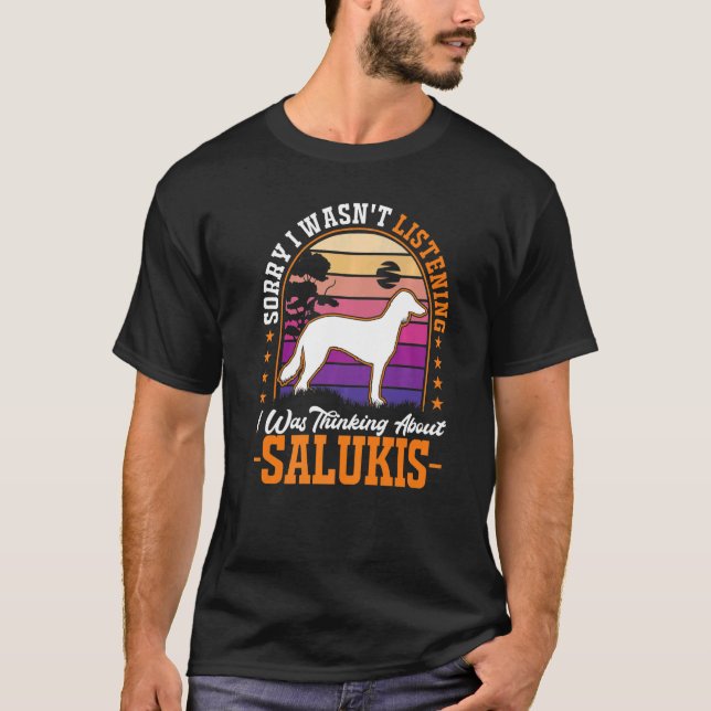 Camiseta I was thinking about Salukis Premium_1 (Anverso)
