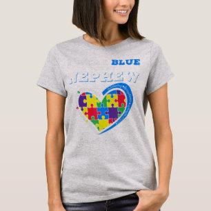 Camiseta I Wear Blue For Autism Awareness Family Matching T