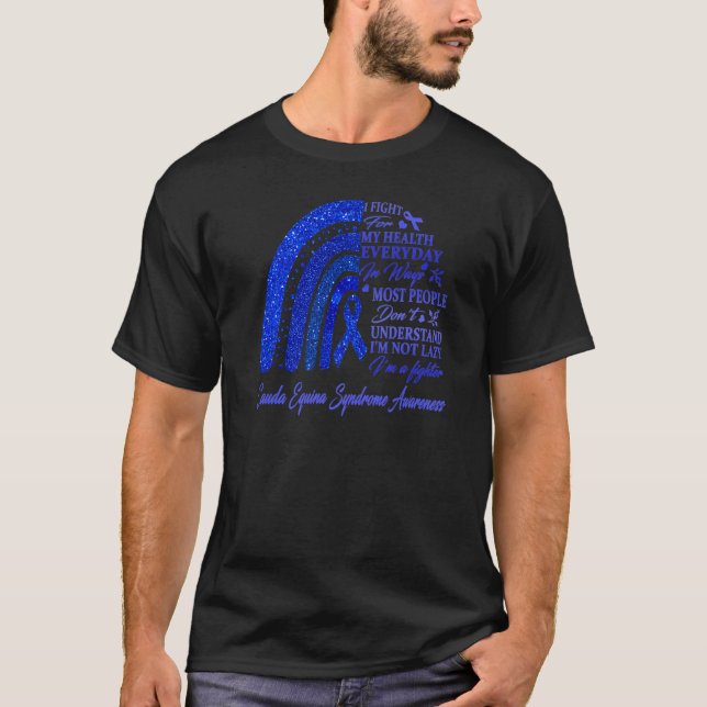 Camiseta I Wear Blue For Cauda Equina Syndrome Awareness Wa (Anverso)
